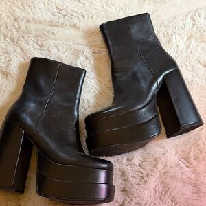 Steve Madden Black Platform Boots